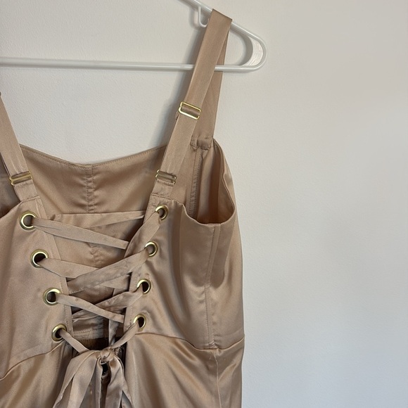 Show Me Your Mumu Clarissa Corset Maxi Dress Champagne - Picture 9 of 10